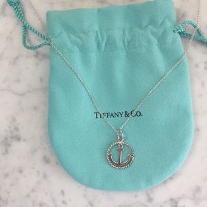 Tiffany & Co Anchor Charm and Chain